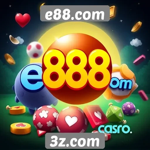 Variedade de jogos disponíveis no e88.com